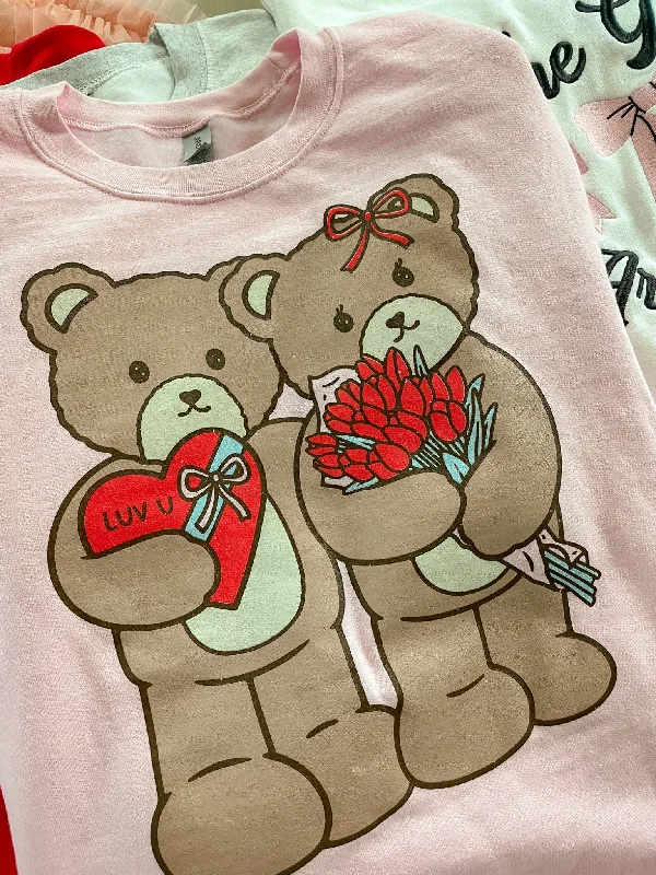 Charming Women's Garments Valentine Bears Sweatshirt