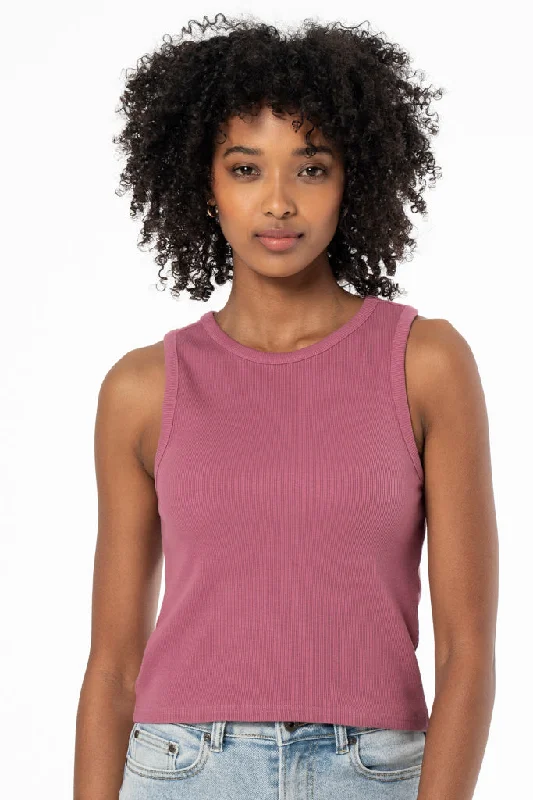 Season Sale Ribbed Tank _ 141576 _ Mauve