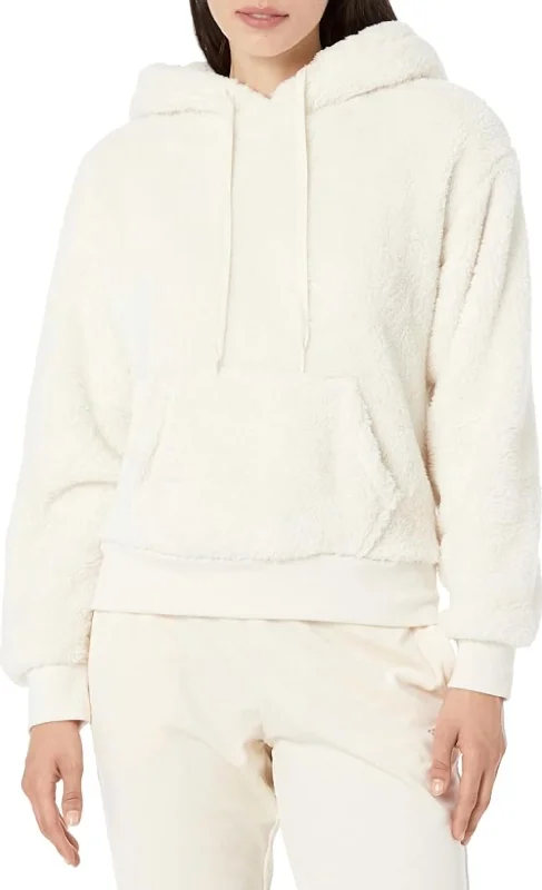 Women's Party Outfit Lets Get Cozy Hoodie In Stone