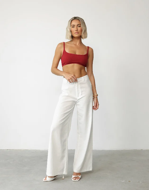 Women's Fashion Clothing Malina Crop Top (Cherry)