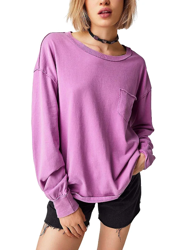 Premium Style Fade Into You Womens Crewneck Long Sleeve Pullover Top