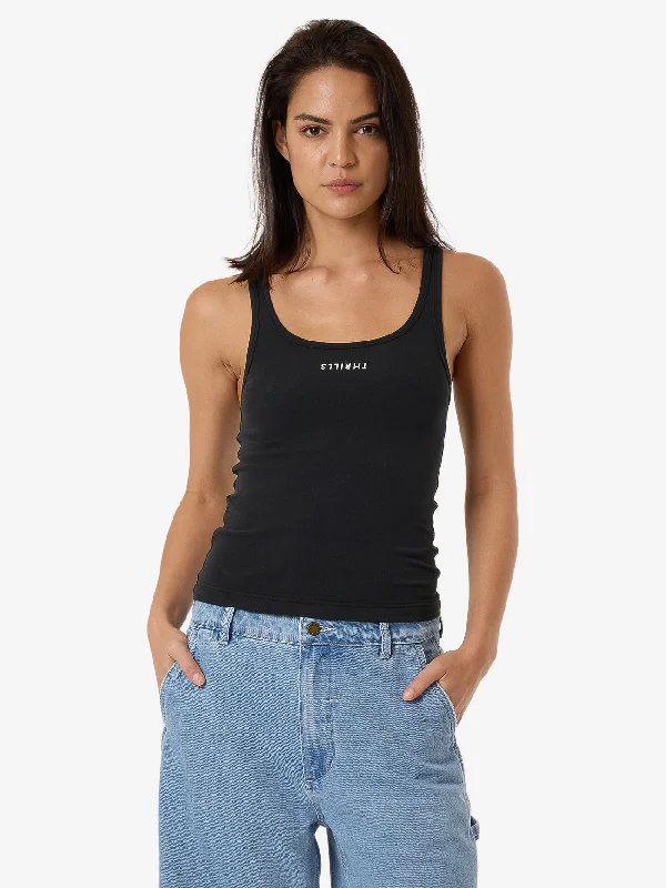 Women's Vintage Garments Minimal Thrills Scoop Tank - Faded Black