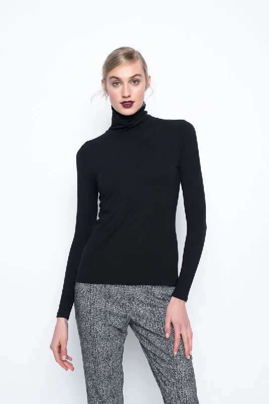 Women's Resort Attire Long Sleeve Turtleneck Top