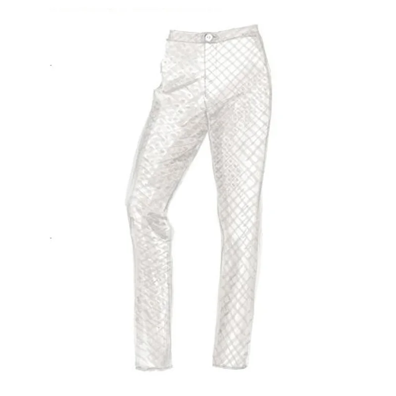 Women's Casual and Dressy Outfits Textured Ankle Pant