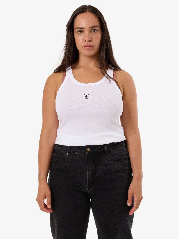 Women's Apparel TC Foundation Apex Tank - White