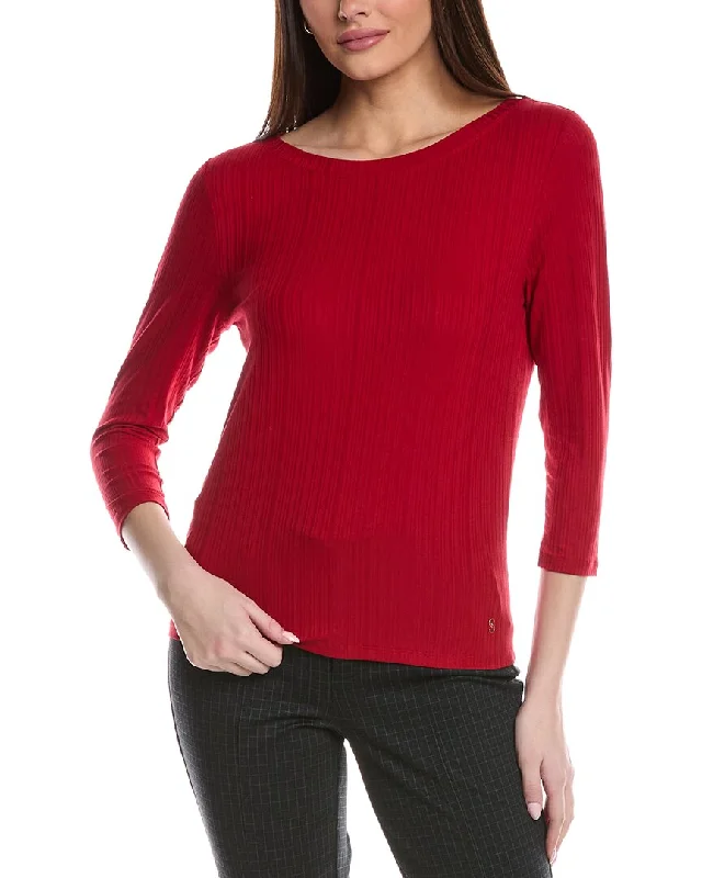 Affordable Women's Outfit St. John Sleek Rib Jersey Knit Top