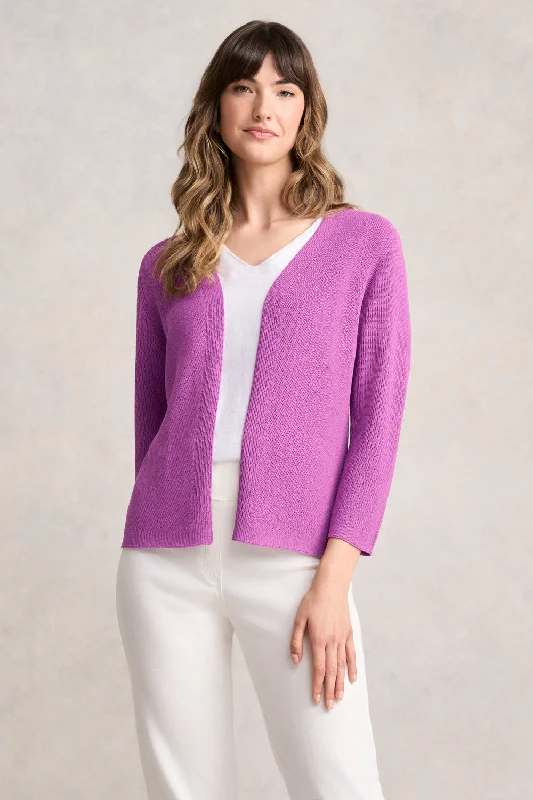 Women's Activewear Apparel Knitted 3/4 Sleeve Cardigan