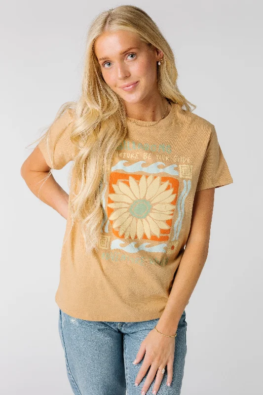 Women's Stylish Vacation Attire Billabong A/Div T-Shirt - Rust