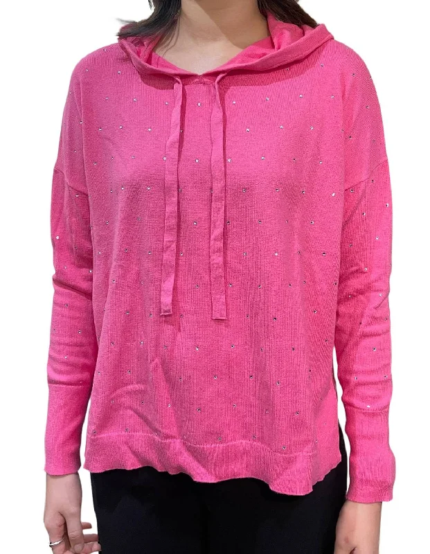 Holiday Discount Sparkle Hoodie In Petunia