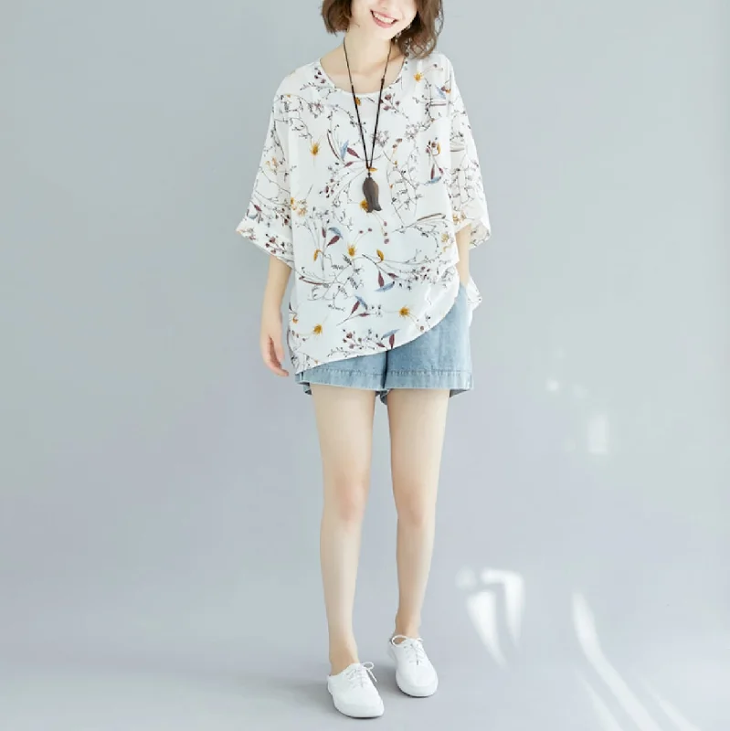 Women's Comfortable Garments Womens Loose Floral Top