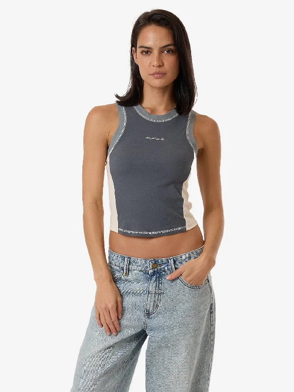 Casual Apparel For Women Grip Curve Tank - Dark Slate