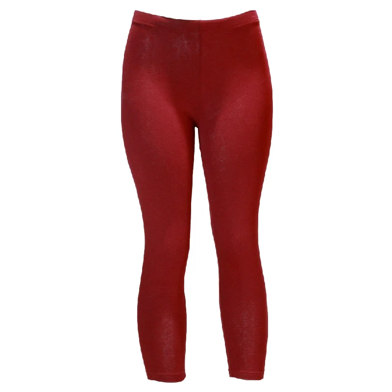 Affordable Luxury Women's Garments Red Cropped Legging