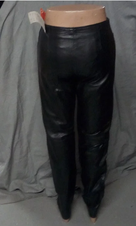 Women's Seasonal Attire Women's Hip Hugger Leather Pants 713