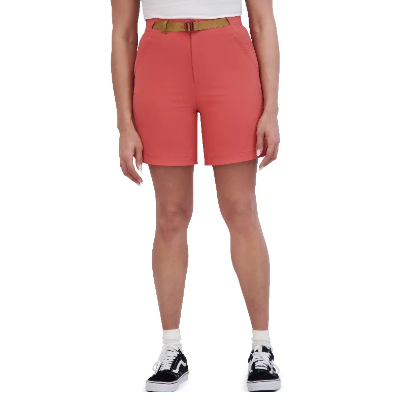 Sophisticated Style 7" Tulip Short Women's - Mineral Red