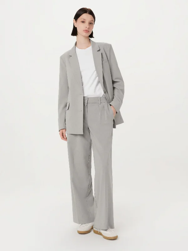 Women's Vacation Attire The Emma Low Waist Pant in Light Grey