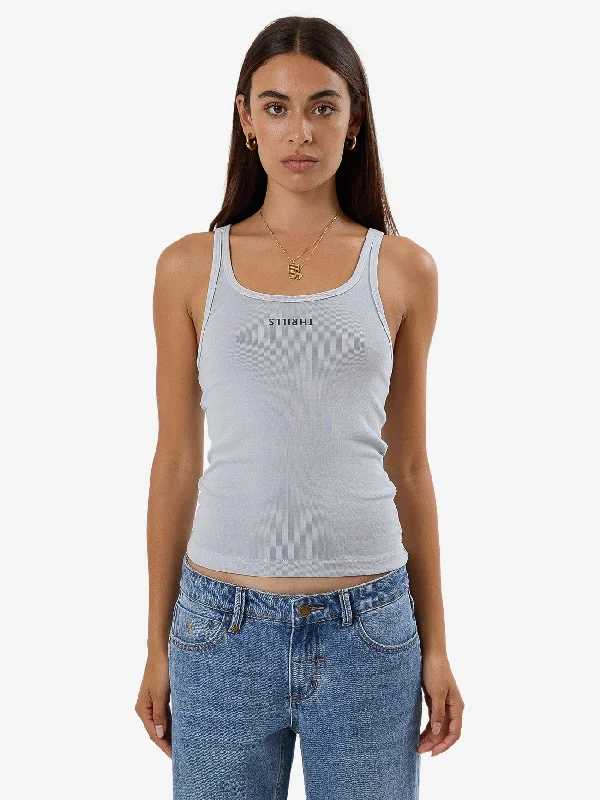 Women's Evening Apparel Minimal Thrills Scoop Tank - Iceberg