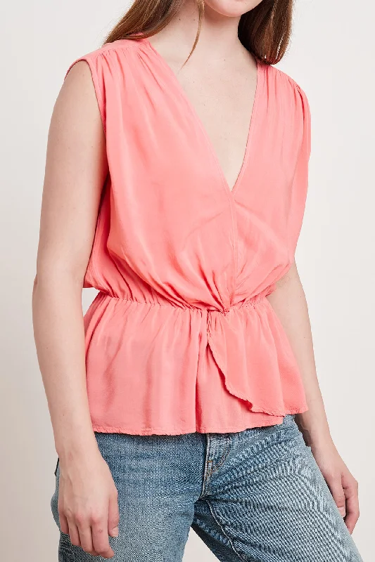 Comfortable Casual Wear ADALI WRAP BLOUSE