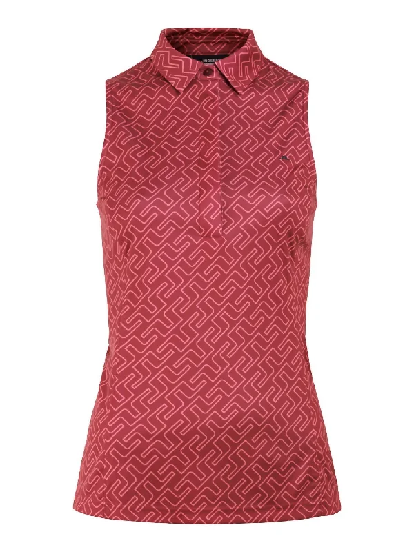 High-Quality Women's Fashion Dresses Dena Print Sleeveless Top In Hot Pink Bridge Monogram