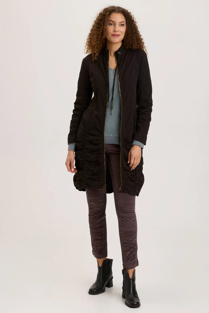 Preppy Style Fiore Jacket - Black