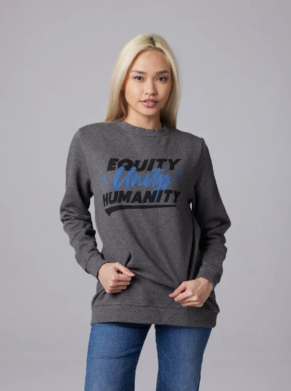 Women's Plus-Size Apparel Equity Unisex Pullover - Heather Grey