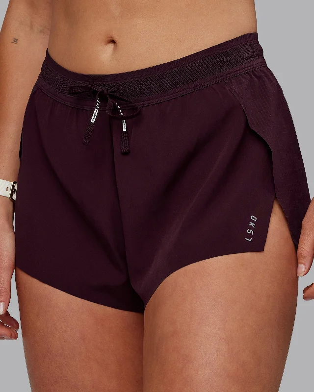 Modern Women's Apparel Accelerate 3" Run Shorts - Mulberry