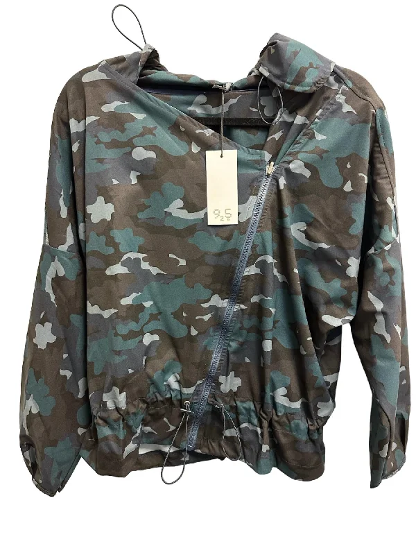 Women's Comfortable Lounge Attire Women D-Side Jacket In Camo Basil