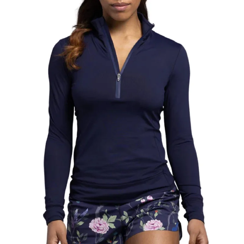 Stylish Women's Outerwear Apparel Halley Quarter-Zip Pullover In Midnight Sky