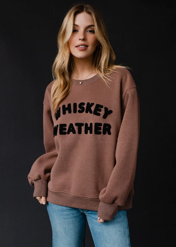 Casual Wear Mocha Whiskey Weather Sweatshirt