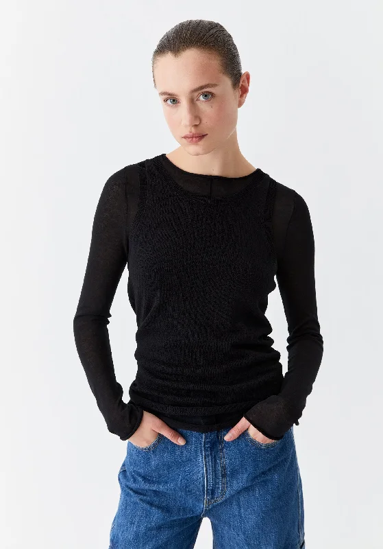 Women's Holiday Apparel Aston Knit Tank_Black