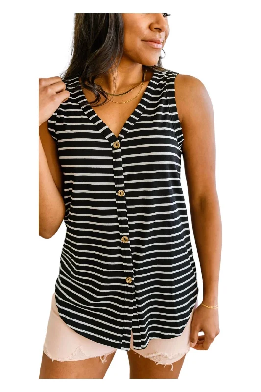 Plus Size Women's Fashion and Clothing Oceanside Sleeveless In Black