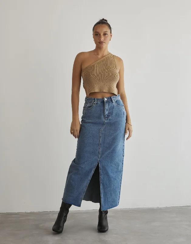 Woman Clothing Sonya Crop Top (Tan)