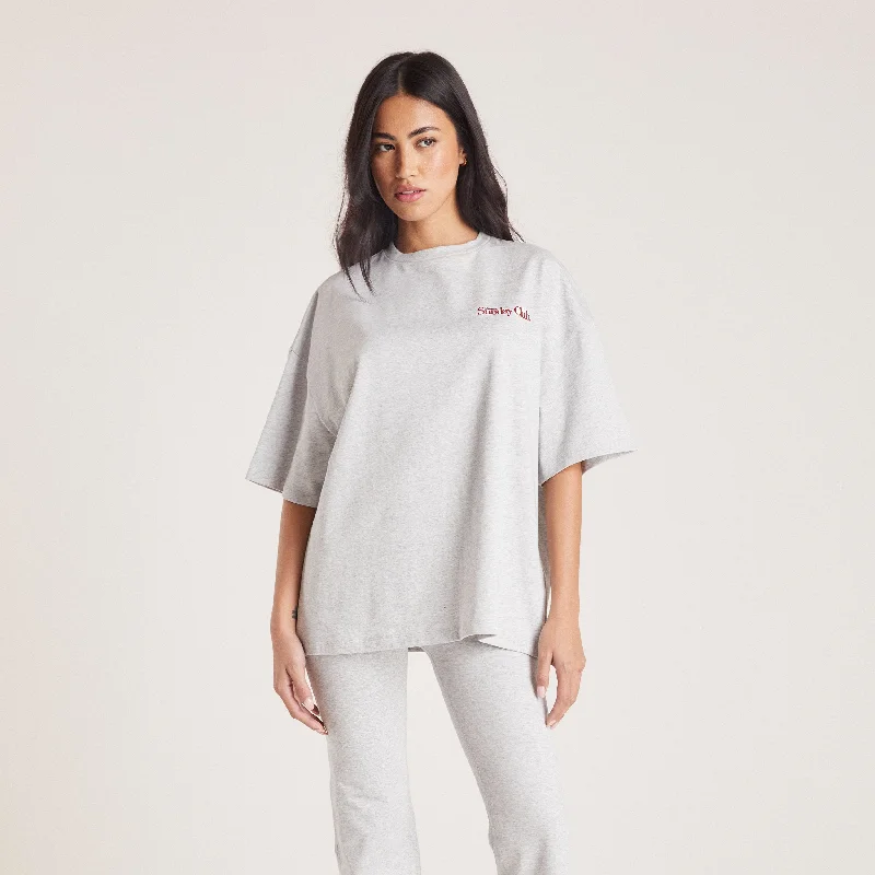 Best Online Women's Boutiques Boxy T-Shirt - Grey Marl