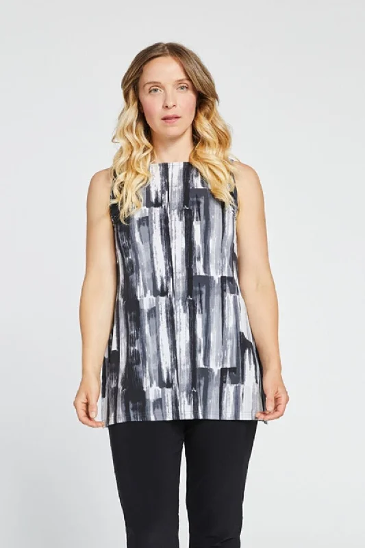 Everyday Women's Fashion Trends Sleeveless Nu Ideal Tunic | Brushstroke Grey