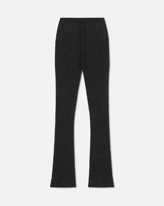 Sale On Clothing Cornelie - Ribbed-Knit Pants - Anthracite