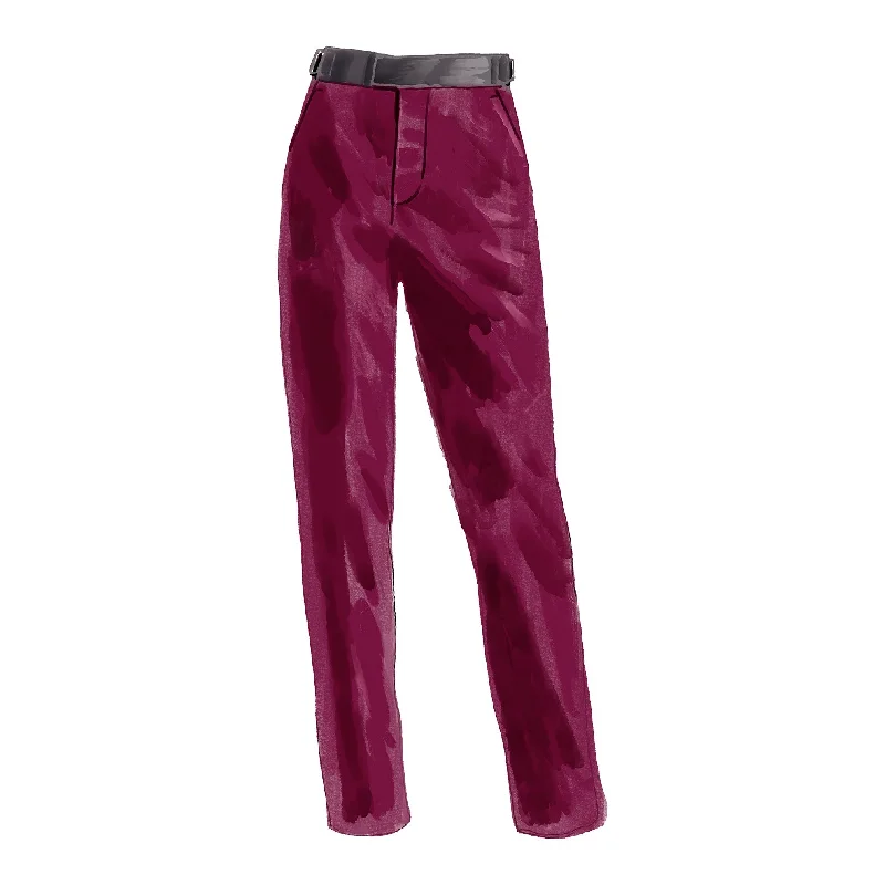 Affordable Women's Fashion Velvet Tuxedo Trousers