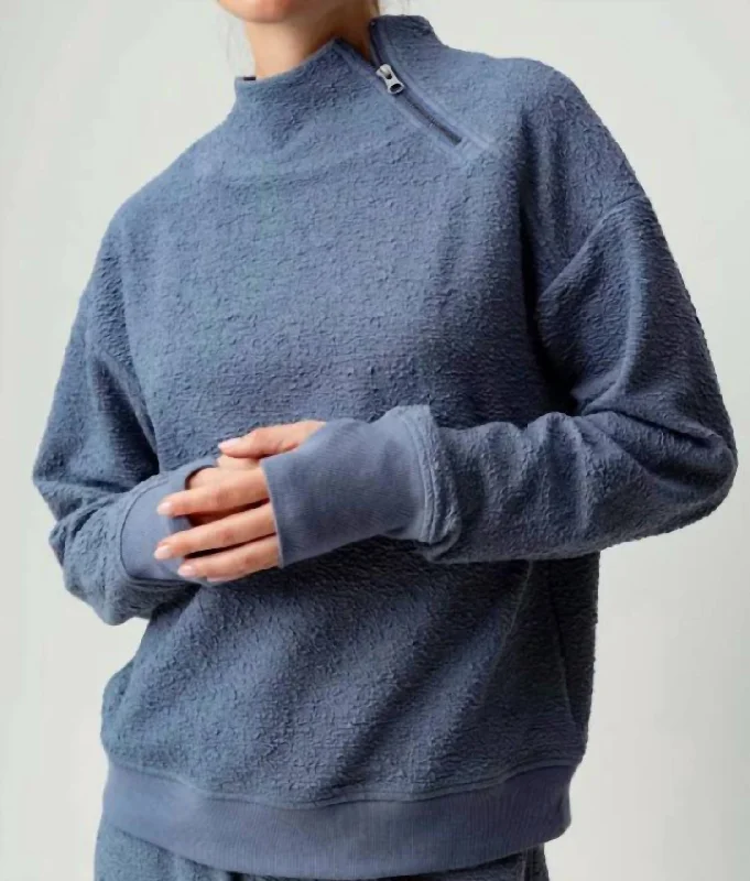 Big Savings Genie Pullover In Steel Blue