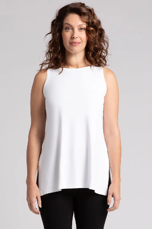 Affordable Women's Clothing Sale Online Sleeveless Nu Ideal Tunic | White