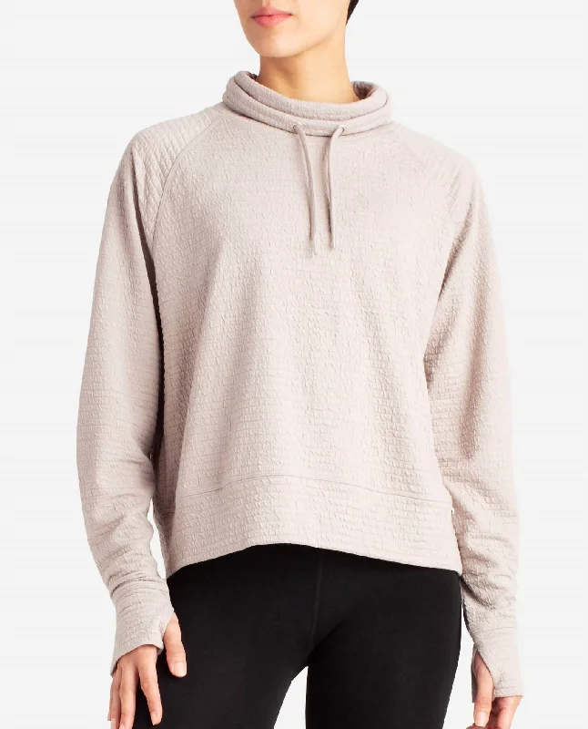 Fashion Sale Textured Pullover Sweatshirt In Atmosphere